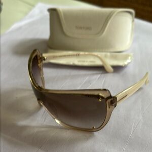 Tom Ford Women's  Ekaterina champagne sunglasses